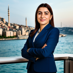 **

"A successful Turkish businesswoman in a modern, modest office setting in Istanbul, Turkey. She is wearing a stylish but appropriate business suit, fully clothed. The background shows a view of the Bosphorus. Professional lighting, safe for work, perfect anatomy, natural pose, appropriate content, family-friendly, professional photography, high quality."

**